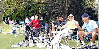試合を待つ選手の皆さん